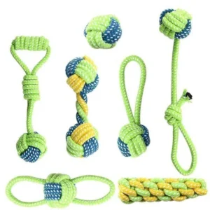 Pet Dog Toys for Large Small Dogs Toy Interactive Cotton Rope Mini Dog Toys Ball
