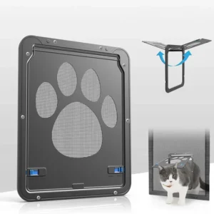 Dog Cat Door Lockable Magnetic Screen Outdoor