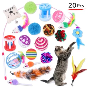 DualPet Kitten Toys Variety Cat Toy Combination Set Cat Toy 20 Piece Set